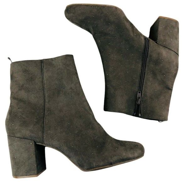 Old Navy women's gray sz 10 studded ankle boot - Picture 1 of 8